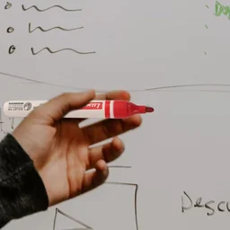 Luxor White Board Marker with extra replacement tip - red - Box Of 10 | Royal Stationers Best Quality Guarantee