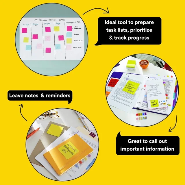 Post-it Sticky Notes Pad 3x3' | Royal Stationers Best Quality Guarantee - Blue