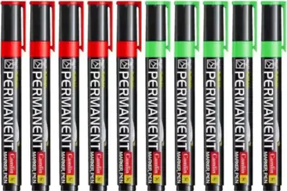 camlin permanent marker green- Pack of 10 | Royal Stationers Best Quality Guarantee