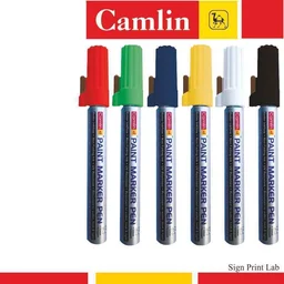 camlin paint marker with extra tip free pack of 10 -blue | Royal Stationers Best Quality Guarantee