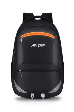 AIR TRIP Large 32L Laptop Bag Backpack for men Women Boys and Girls Luggage Travel Bags with 15.6 inches Laptop Compartment Rain Cover (Black)