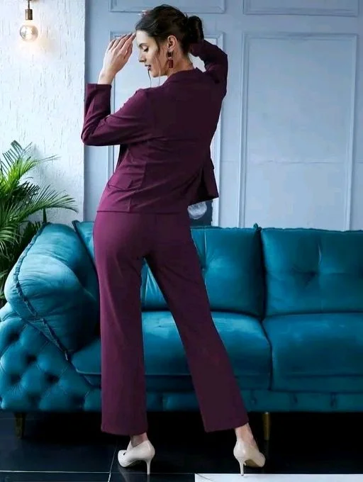 Women Latest 3 Piece Suit Lycra Trending - S