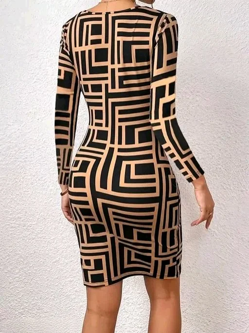Classic Glamorous Women Dress slim Fit - L