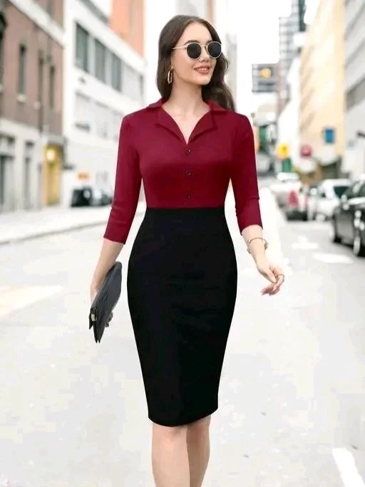 New Fancy Bodycon Dress - L