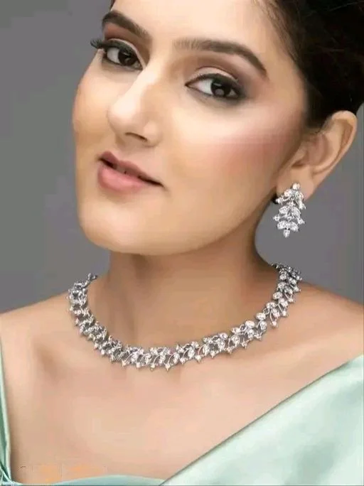 New Latest Diamond Jewellery Set