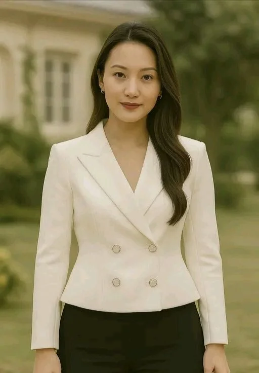 Womens Blazer | Double Breasted Slim Fit| Premium Fabric - S