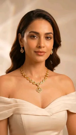 New Latest Premium Quality American Diomand Necklace Set Gold Plated