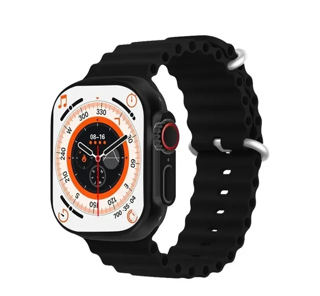 Apple Watch Ultra S8 Ultra Smartwatch with 2.05 HD Display, Bluetooth Calling Multiple Sports Modes, Multiple Watch Faces, Spo2 Monitoring Heart rate monitoring, Call Notification, Bluetooth Camera (Black)