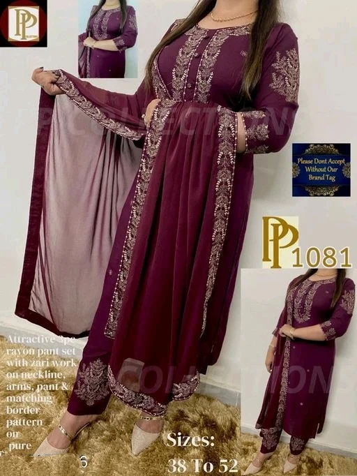 Beautiful Embroidered Kurta With Awesome Pant And Dupatta1 - XXXL