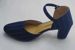 BEAUTIFUL FLOOJO GREY stripe toe pointed pumps - 8