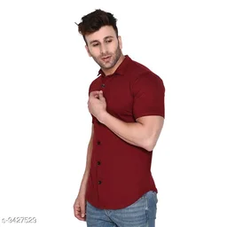 Collar Short Sleeves Shirt43 - S
