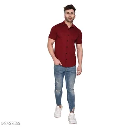 Collar Short Sleeves Shirt43 - S