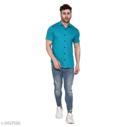 Collar Short Sleeves Shirt46 - M