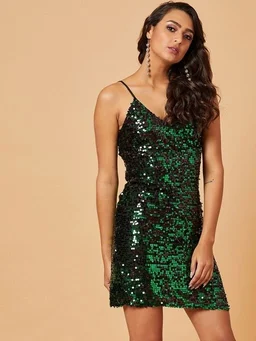 Comfy Glamorous Women Velvet Dress - XS