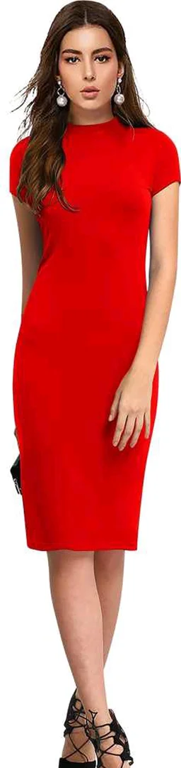 Comfy Women Bodycon Dresses1 - M