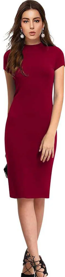 Comfy Women Bodycon Dresses2 - L