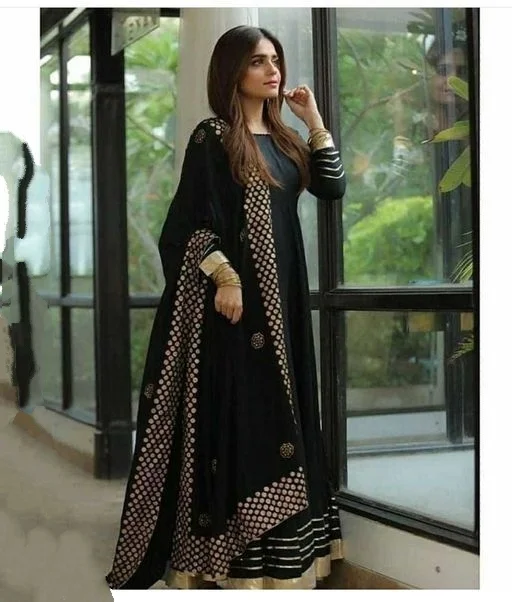 Embellished Kurta with Dupatta Set - S