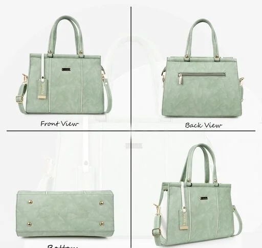 EVEDA Synthetic Vegan Leather Classic Hand Bag 2.0