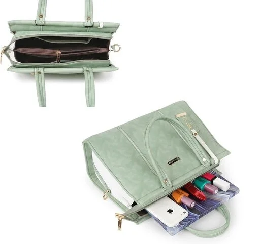 EVEDA Synthetic Vegan Leather Classic Hand Bag 2.0