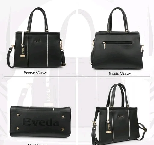 EVEDA Synthetic Vegan Leather Classic Hand Bag 6.0