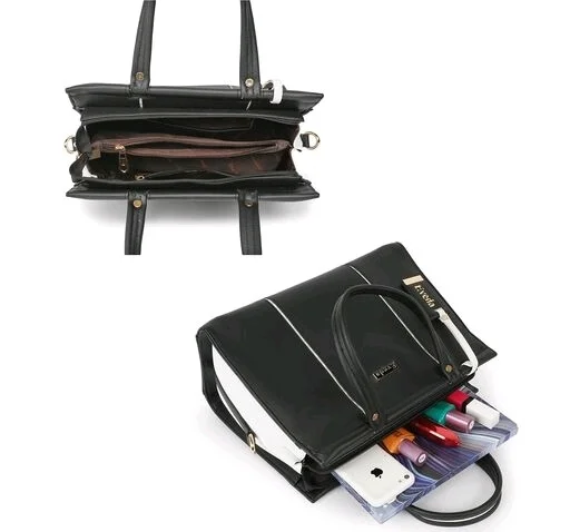 EVEDA Synthetic Vegan Leather Classic Hand Bag 6.0