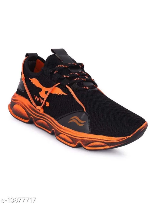Men Egle Black Laceup Mesh Sports Shoes89 - 7