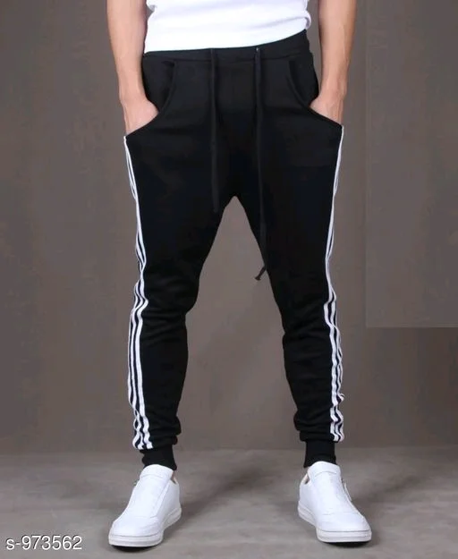 Mens Casual Solid Track Pants23 - M