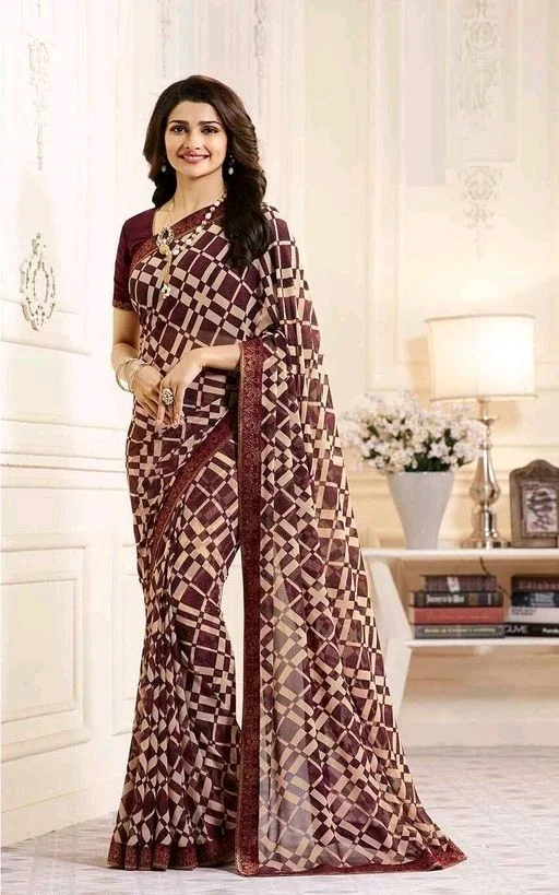 Pretty Chiffon Printed Saree 122