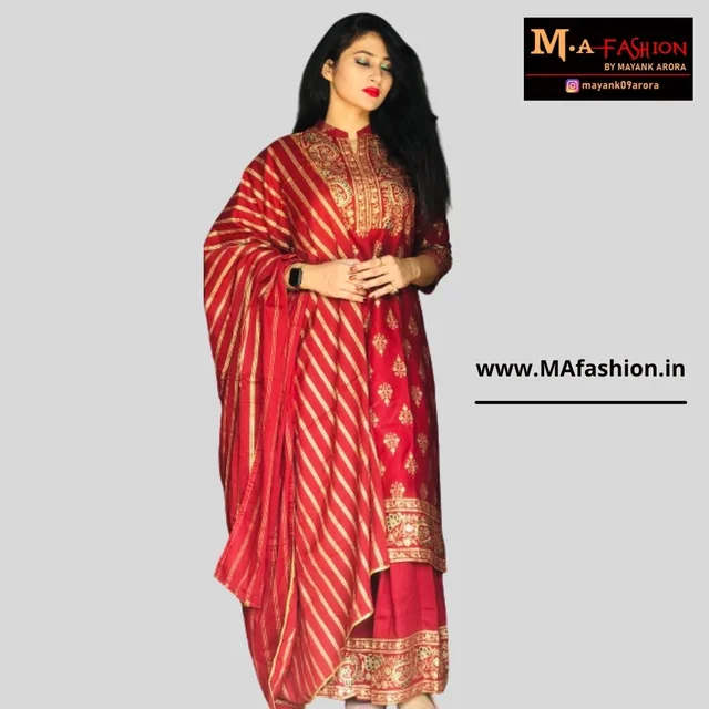 RAYON BEAUTIFUL PRINNTED KURTI & SKIRT WITH PREETY PRINTED DUPATA - L