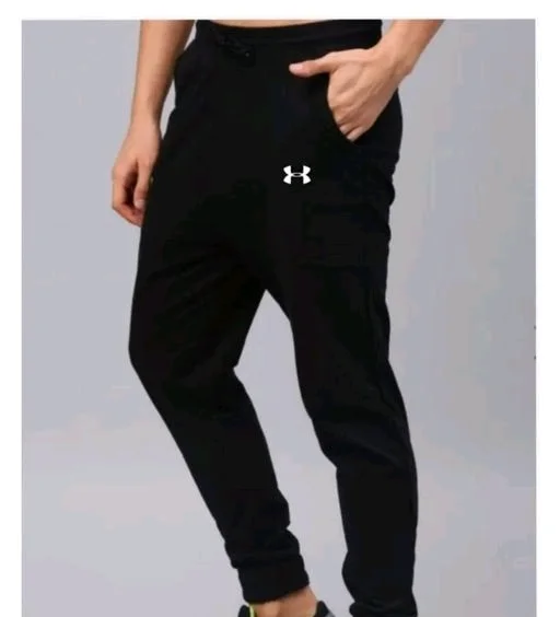 Royal spin black underarmour trackpant for men - 34