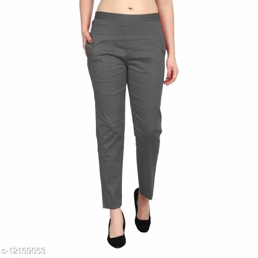 Slim fit cotton lycra pant - 24