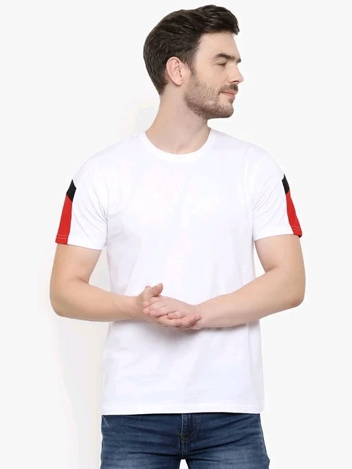 Solid Half Sleeves T-shirt - XXL