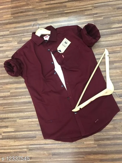 SOLID TRENDY SHIRTS FOR MEN47 - XL