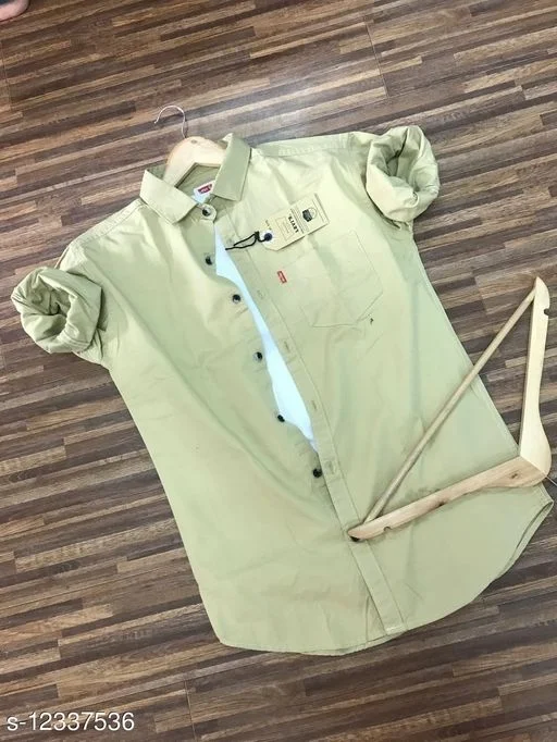 SOLID TRENDY SHIRTS FOR MEN48 - XL