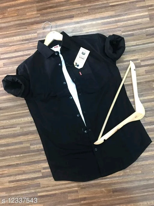 SOLID TRENDY SHIRTS FOR MEN51 - M