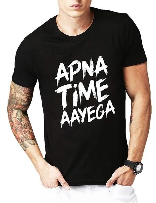 Stylish Cotton Men's T-Shirt - M