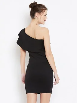 Stylish Off-Shoulder Dress - XL
