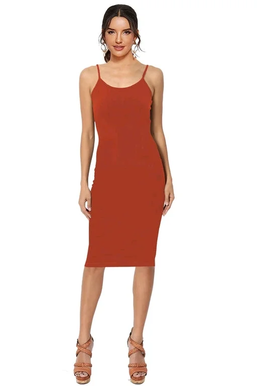 The Heart Of Fashion Party Wear Bodycon Square Neck Midi Dress(One Piece)45 - XL