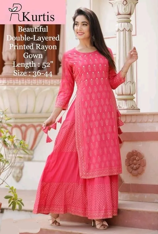 Trendy Drishya Women Kurti with Skirt3 - XL
