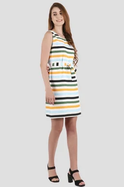 Trendy Printed Dress45 - XL