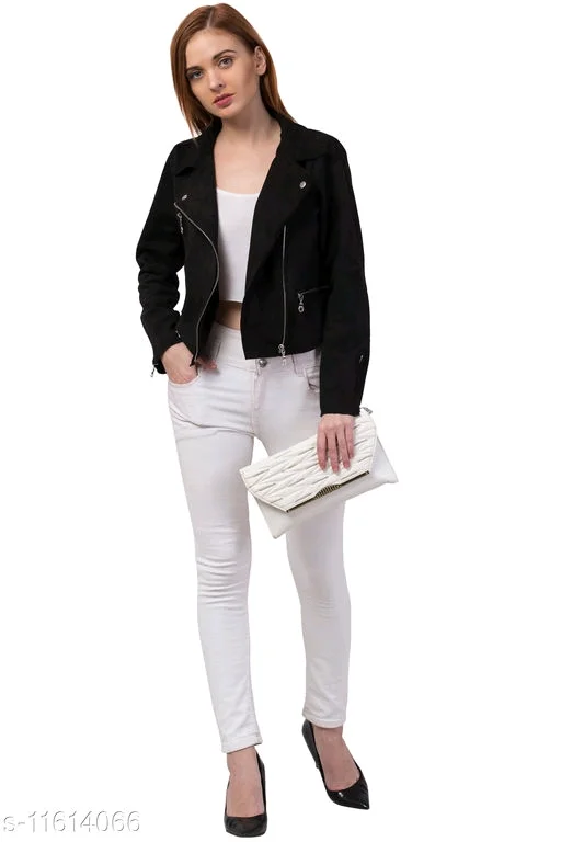 Trendy Stylish Solid Suede Jacket3 - XL