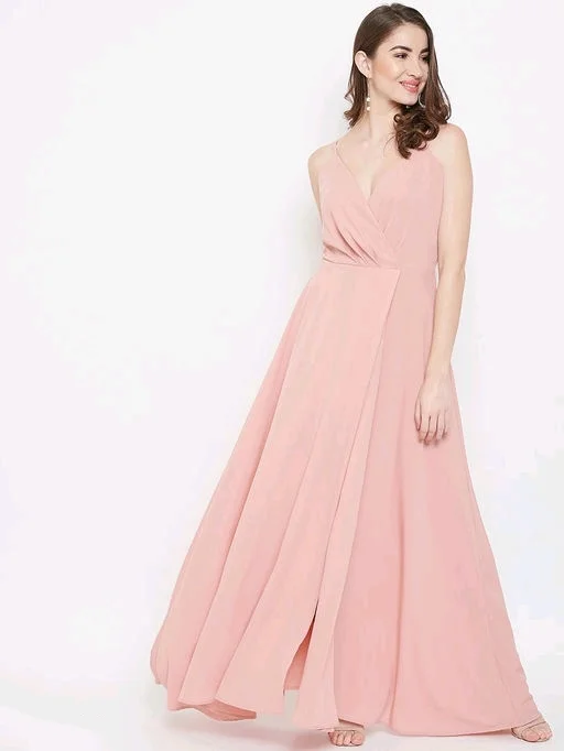 U&F Poly V-neck Party Dress - XXL