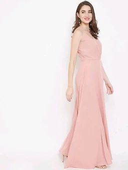 U&F Poly V-neck Party Dress - XXL