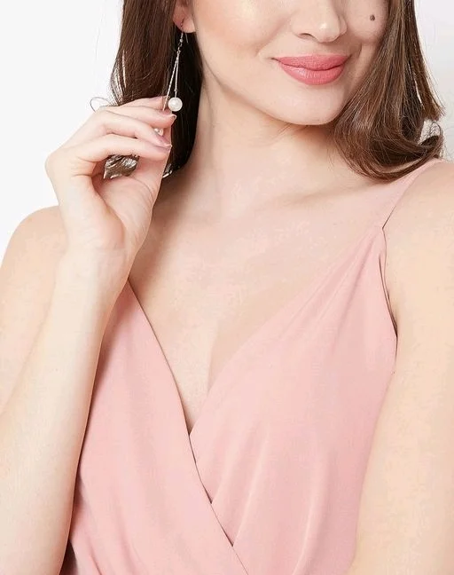 U&F Poly V-neck Party Dress - XXL