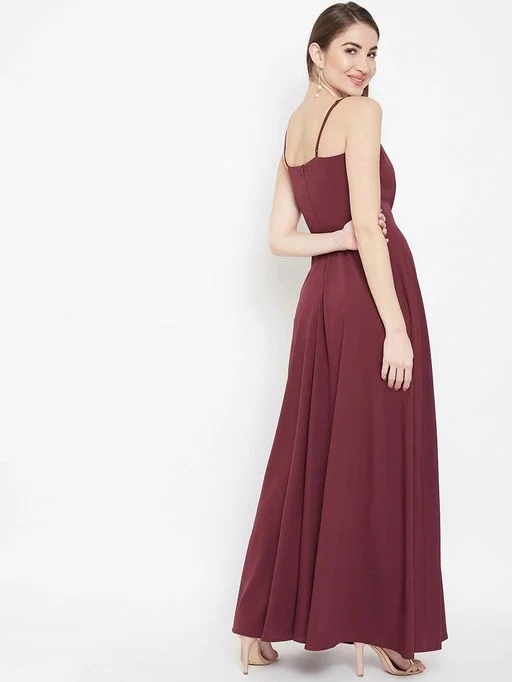 U&F Poly V-neck Party Dress45 - M
