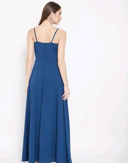 U&F Poly V-neck Party Dress57 - M