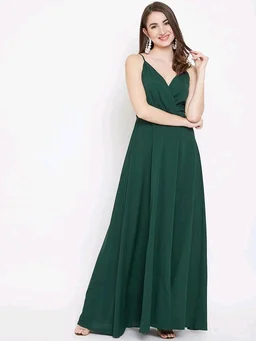 U&F Poly V-neck Party Dress76 - XL