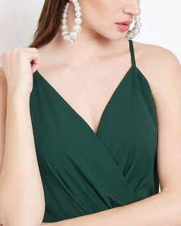 U&F Poly V-neck Party Dress76 - M