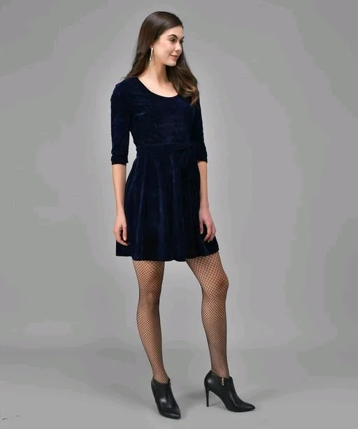 velvet stylish dress4 - L