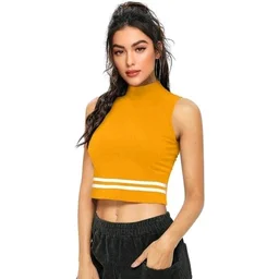 Women's Cotton High Neck Top 2 - XL
